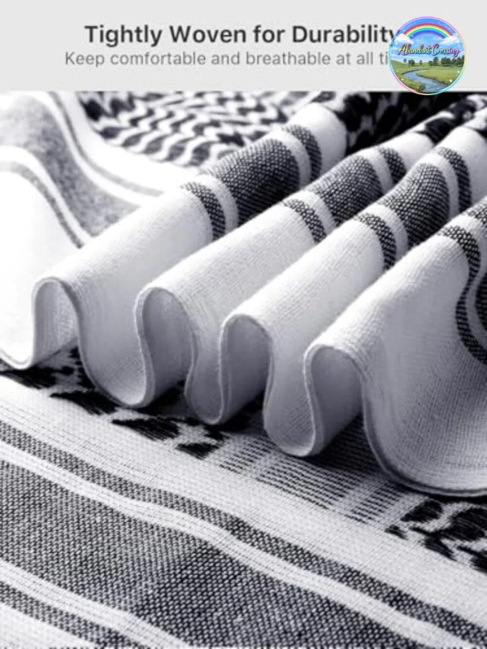 Cotton Shemagh Military Tactical Keffiyeh Head Neck Scarf Wrap with Tassel